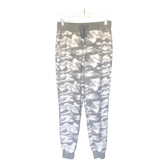 Hem & Thread Gray Camo Jogger Pants Drawstring Waist Womens Size Small - Picture 5 of 10
